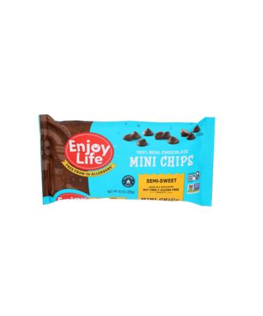 Enjoy Life Semi Sweet Chocolate Mini Chips 10 oz (Set of 3) - Dairy-Free, Nut-Free | Ideal for Baking and Snacking - Buy Online on SooperMarket.com