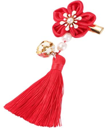ABOOFAN 3 Pairs Bows Hair Clips Hair Clips for Bows Kids Barrettes for Hair Chinese New Year Hair Clips New Year Bobby Pin Girl Barrettes Clip Chinese Style Hairpin Candy Bag Child Tassel - Buy Online on SooperMarket.com