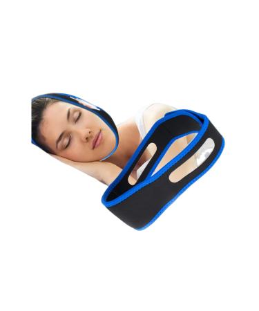 Yomitek Adjustable Anti Snoring Chin Strap Anti Snoring Device Stop Snoring Jaw Strap Comfortably for Men and Women Give You The Best Sleep of Your Life and Snoring Solution Blue