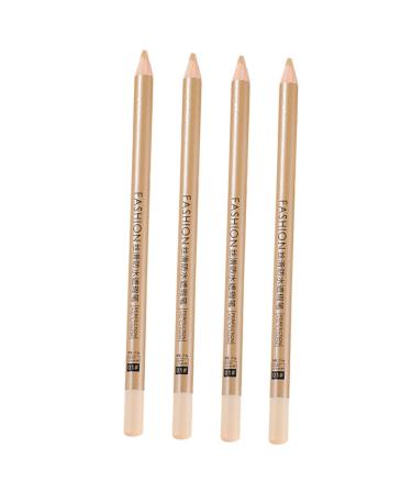 Mikinona 4pcs Concealer Pen Cover up Makeup Concealer Pot Concealer Eye Brightener Concealer Wooden White