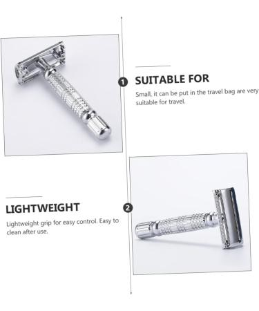 JECOMPRIS 2ST Manual Razor - Double-Speed Chrome-Plated Double-Sided Shaver for Men | Durable Alloy Design 2-Pack - Buy Online on SooperMarket.com