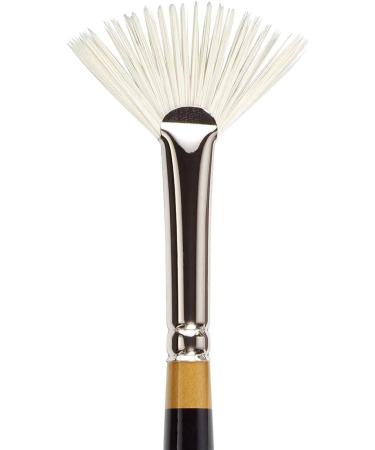 KINGART Original Gold Specialty 9246 Series Synthetic Bristle Rake Fan Brush (Size 2) - Black/Gold - Buy Online on SooperMarket.com
