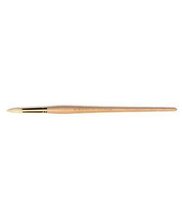 Raphael D'Artigny 358 Interlocked White Bristle Brush  Round  16 16 White