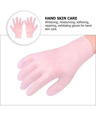 Healeved 1 Pair Whitening Moisturizing Gloves Dry Skin Gloves White Gloves Men Heel Moisturizing Gloves Cotton Gloves Mini Bottle Portable Lotion Dry Rough Skin Glove Sebs Soft Pink - Buy Online on SooperMarket.com