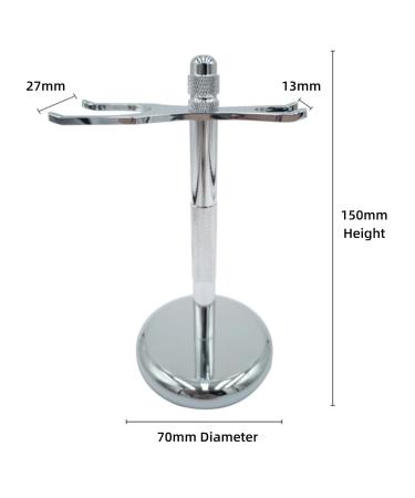 Premium Aluminum Shaving Brush Stand - Durable Holder Rack for Grooming Tools | 15cm x 7cm | Fast International Shipping - Buy Online on SooperMarket.com
