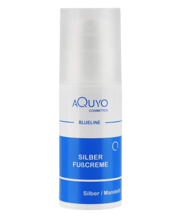 Blure silver foot cream for dry sensitive and cracked feet |Foot cream with microsilver in itching & cornea |Foot care cream for the treatment of foot odor & welding feet (100ml) 100 ml (1 Pack)