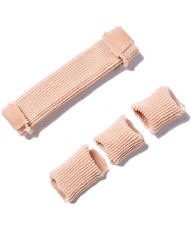Healifty 4 Pcs Toe Cover Elastic Wrap Bandages - Beige Nylon Toe Protectors for Comfort and Protection - Buy Online on SooperMarket.com