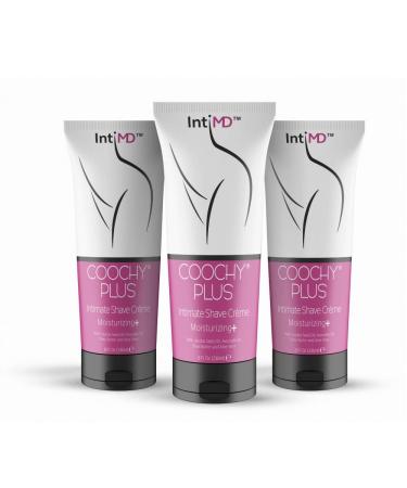 IntiMD COOCHY PLUS (3 Pack) Intimate Shave Cream Rash-Free With MOISTURIZING+ 8oz