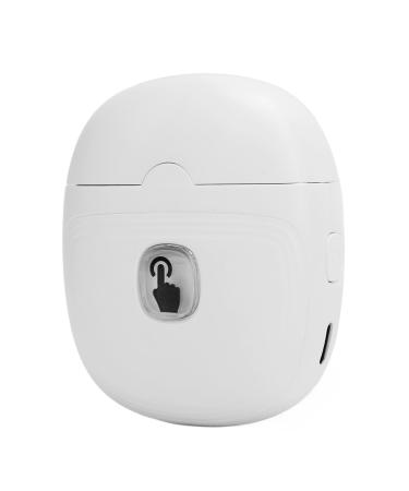 Rechargeable Electric Nail Clipper with Light Quiet for Safety Fingernail Trimmer Portable Design (White)