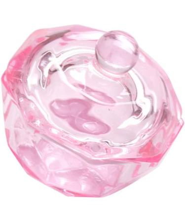 Octagonal Dappen Dish Cup Crystal Glass Glassware Tool for Nail Art Manicure Care Dappen Dish Cup PINK - Buy Online on SooperMarket.com