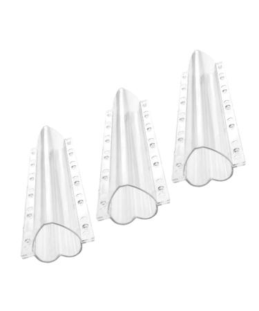 Kisangel 3pcs Vegetable Shaping Cucumbers Cucumber Shaping Molds Molds for Mushroom Transparent 20x6.5cm