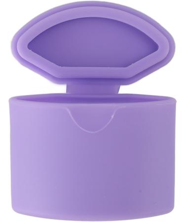 Travel Silicone Makeup Containers Trinkets Pills Silicone Cream Jars with Spoon Leakproof Portable for Outdoor (Purple) - Buy Online on SooperMarket.com