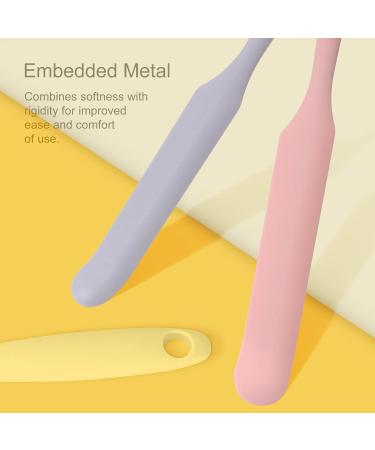 4-Piece Non-Stick Wax Spatulas Set | Silicone Wax Applicators for Hair Removal - Home Salon Use (Pink Yellow Purple Green - Buy Online on SooperMarket.com