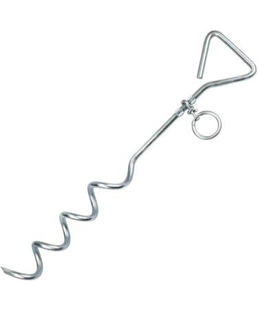 Bunty Dog Tie Out Stake 16 & Tie Out Cable 10ft | Heavy Duty Spiral Ground Anchor for Dog Leash | Outdoor Dog Camping Essentials - Medium 10ft Red - Buy Online on SooperMarket.com