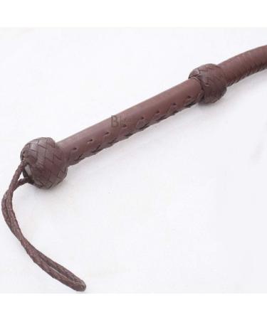 Indiana Jones Style 8 Foot & 10 Foot Dark Brown Leather Bullwhip 8 Strands Real Cowhide Leather Bull Whip 8 Feet - Buy Online on SooperMarket.com