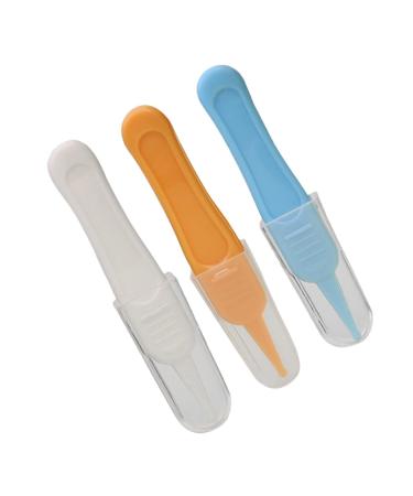 Healeved Plastic Tweezers 3pcs Ear Cleaners Baby Nose Baby Cleaning Tool Toddler Tweezers Baby Booger Tweezers Booger Cleaning Clip Remover Detergent Ear Nose Dedicated Cleaning Tools