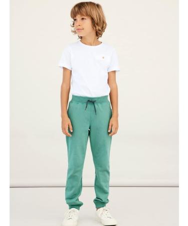 NAME IT Kids Cotton Sweatpants 140 - Frosty Spruce | Comfortable and Stylish - Buy Online on SooperMarket.com