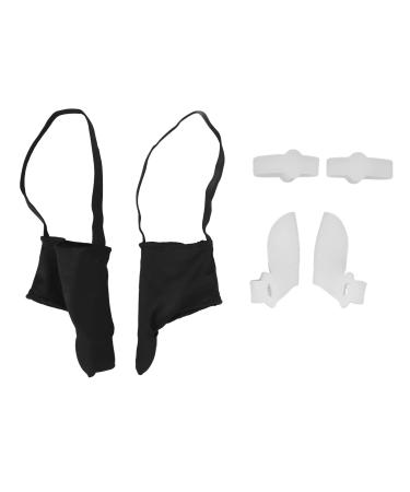 ANGGREK Hallux Valgus Corrector 6pcs Bunion Corrector Reusable Hallux Valgus Corrector Toe Correction Soft Elastic Toe Correction Discomfort Relief (L)