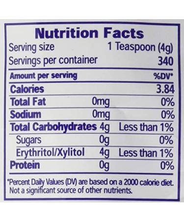 Lite and Sweet Natural Erythritol & Xylitol Sweetener Blend - 3lb Pack - Buy Online on SooperMarket.com
