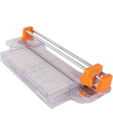Fiskars ProCision  Rotary Bypass Paper Trimmer - 12 Cut Length - Craft Paper and Mixed Media Cutter with Grid Lines Orange - Buy Online on SooperMarket.com