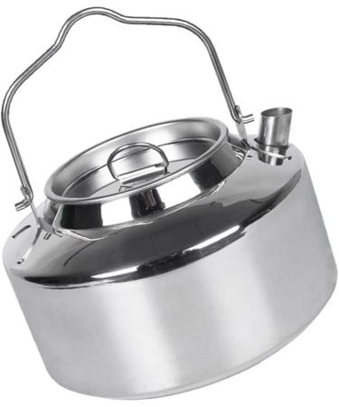 BESPORTBLE 1.2L Stainless Steel Camping Kettle - Lightweight Outdoor Hiking Gear with Handle | Portable Tea Coffee Pot for Campers - Buy Online on SooperMarket.com