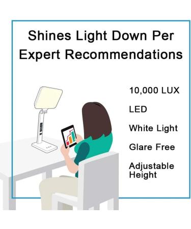 Theralite Aura Qi Light Therapy Sun Lamp - UV Free 10 000 LUX Light Therapy Lamp - Includes Alarm Clock Phone Charger USB Port - Buy Online on SooperMarket.com
