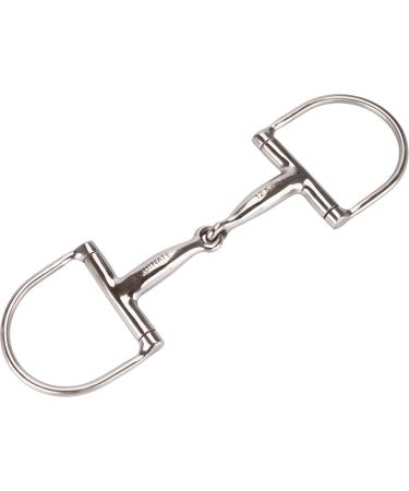 Equinate D -Ring bridle stainless steel 16mm simply broken 11.5cm - anatomically shaped mouth -friendly bit with gentle effects - laser -engraved size information