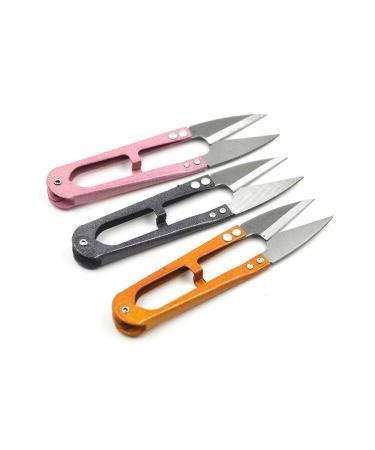 DEEINN 4.1inch Sewing Scissors( pack of 3 )Yarn Thread Cutter Small Snips Trimming Nipper - Great for Stitch Mini DIY Supplies (Multicolored-3)