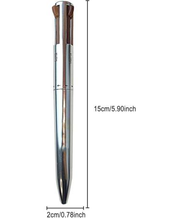 1/3PCS 4 In1 Eyebrow Contour Highlight Pen 4 in 1 Makeup Pen Waterproof Defining Highlighting Brow Pen Rotating Eyebrow Pencil Portable Eye Beauty Makeup Tool Gifts for Birthday Christmas 02# - Buy Online on SooperMarket.com