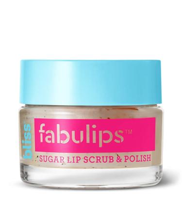 bliss Fabulips Sugar Lip Scrub | Pout-Polishing Scrub | Spa-Quality Formula | 0.5 oz