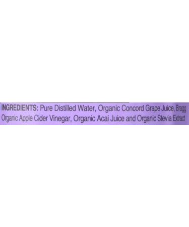 Bragg Apple Cider Grape & Acai 16oz - Pack of 12 | Organic ACV Drink - Buy Online on SooperMarket.com