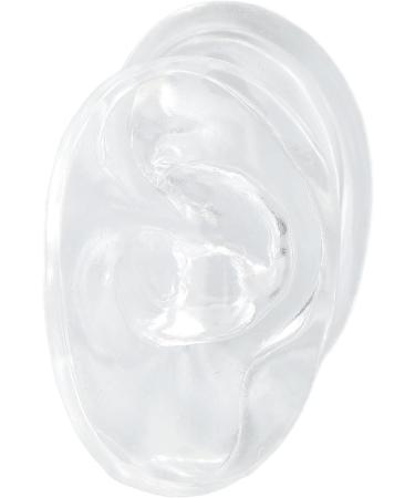 High-Quality Silicone Human Right Ear Model for Ear Sewing Practice - Waterproof Transparent Large Base - Buy Online on SooperMarket.com
