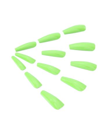 Brishow Light Green Artificial Long False Acrylic Nails - 24pcs Full Cover Press-On Nails for Women & Girls - Buy Online on SooperMarket.com