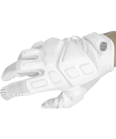Seibertron G.A.R.G 2.0 Gel Filled Anti-Impact Ultra-Stick Football Gloves for Youth & Adults - White Size L | International Shipping Available - Buy Online on SooperMarket.com