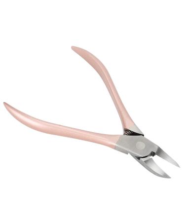 Stainless Steel Nail Clipper Stainless Steel Eagle Beak Rose Gold for Trimming Nails Built in Spring Nail Cutter Fingernail Toenail Clipper Pedicure Tool for Dead Skin (nail nail file