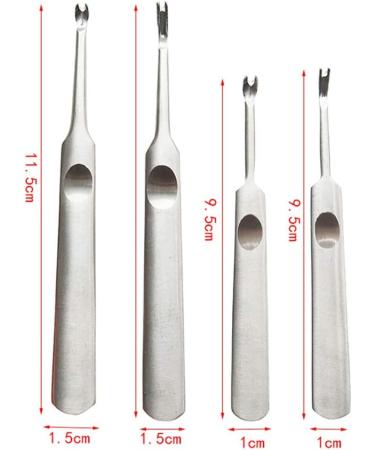 4Pcs Nails Cleaner Cuticle Pusher Set - Remove Hangnails and Dead Skin Easily - Buy Online on SooperMarket.com