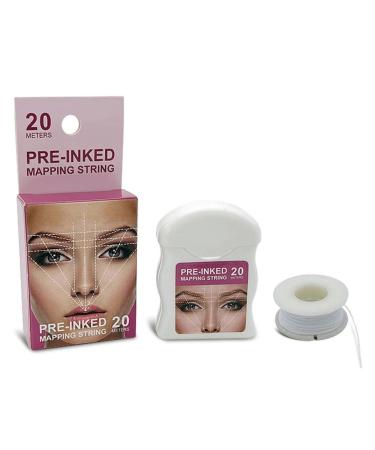 Eyebrow Mapping String Pre-Inked Microblading Mapping String Microblading Brows String Supplies Eyebrow Tool White