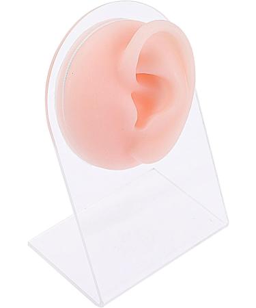 KALLORY Silicone Ear Jewelry Tools Set - 3 Pieces Rubber Ear Models for Piercing Kit - Reusable & Soft - Complexion - 11.5x7.5cm - Buy Online on SooperMarket.com
