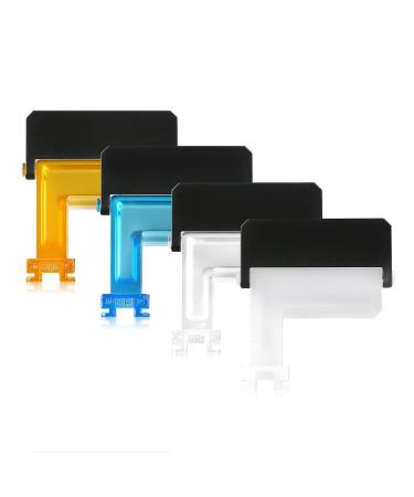 CANMEELUX Color Diffuser Filter 4-Pack Portable Flash Diffuser Soft Light Board,Quickly Mount on Camera hot Shoe Work for Sony a6600 a6500 a6400 a6300 a6100 a6000 Camera