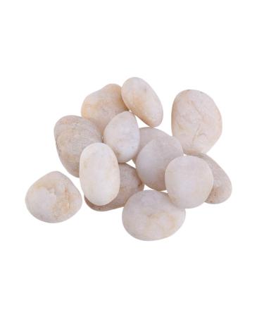 Hemoton DIY Crafts Painting Rocks Painting Stones Painting Kindness Rocks River Stones Kids Art Supplies Crafts 500g White Flat Sheet
