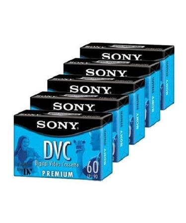 Sony DVM60PRL Premium MiniDV 60min Data Tape Cartridge 5 Pac