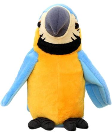 Cute Talking Parrot Interactive Plush Toy - Funny Repeat Speaking Bird Toy for Kids - Blue - Buy Online on SooperMarket.com