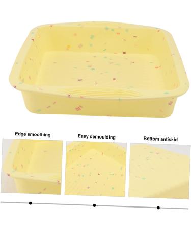 Zerodeko 1pc Cake Mold Silica Gel Jelly Ice Mold 26.5x24.5cm Yellow - Buy Online on SooperMarket.com