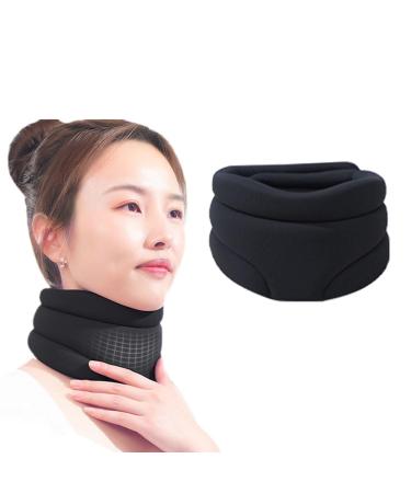 Cervicorrect Neck Brace Cervicorrect Neck Brace by Healthy Lab Co Neck Brace for Sleeping Cervical Neck Brace for Snoring Neck Braces for Neck Pain and Support (Black)
