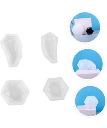 STOBOK 12 Pcs Pendant Mold Silicone Molds Keychain Pendant Epoxy Mold Jewel Silicone Mold Accessories Gem Whitex3pcs 5.5X3CMx3pcs - Buy Online on SooperMarket.com