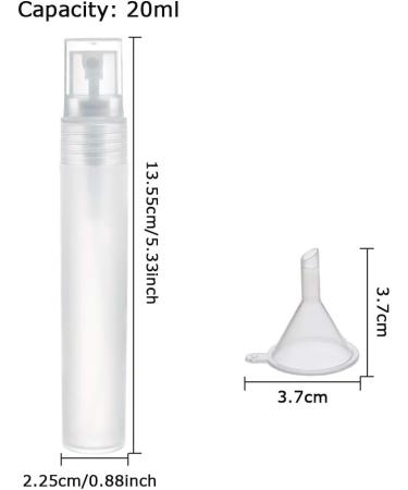 Benecreat 12 Pack 20ml Mini Travel Spray Bottles - Perfume & Lotion Set with Funnels & Pipettes - Ideal for International Shipping - Buy Online on SooperMarket.com