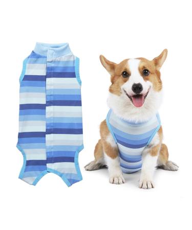 newsbirds Dog Surgery Recovery Suit for after Surgery Dog Recovery Suit Protect Puppy Wounds After Surgery for small Dog(XL Blue)
