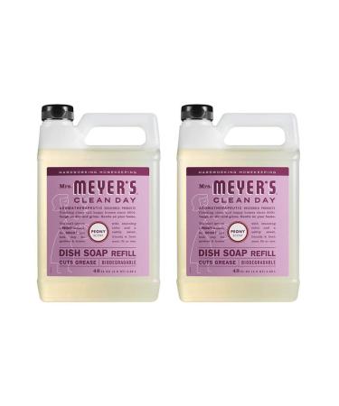 MRS. MEYER'S CLEAN DAY Liquid Dish Soap Refill Peony 48 FL Oz. (Pack of 2)