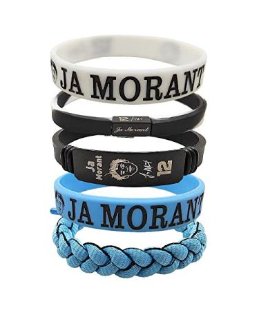 Didonia JA 5Psc Basketball Silicone Bracelet Sports Wristband - Trendy Matching