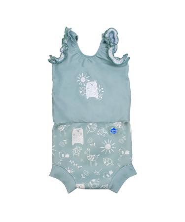 Splash About Happy Nappy Costume with Reusable Swim Nappy Sunny Bear 12-24 Months